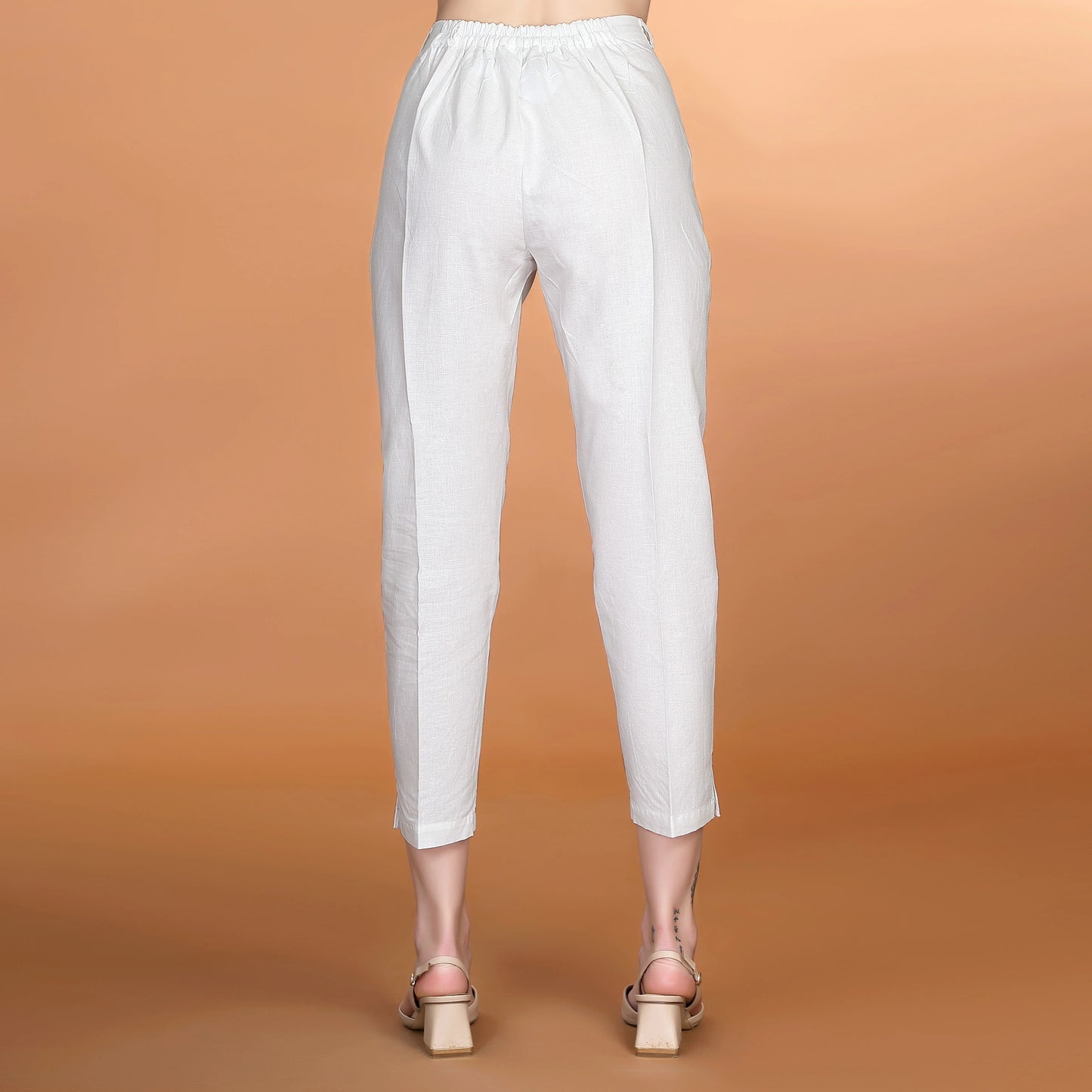 Bleach Cotton Linen Trouser
